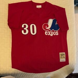 Mitchell & Ness Tim Raines Montreal Expos BP jersey. Large.